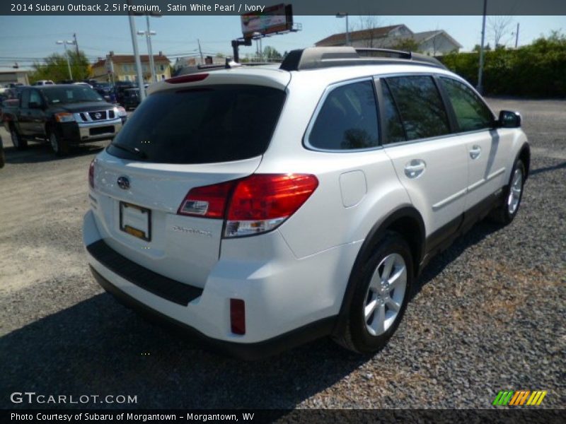 Satin White Pearl / Ivory 2014 Subaru Outback 2.5i Premium