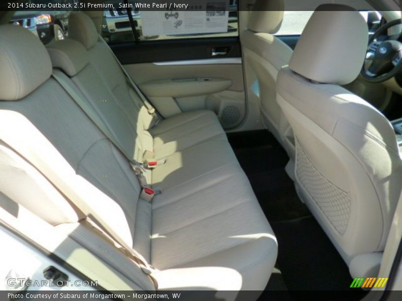Satin White Pearl / Ivory 2014 Subaru Outback 2.5i Premium
