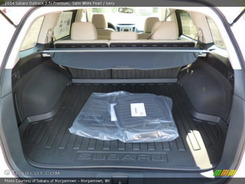Satin White Pearl / Ivory 2014 Subaru Outback 2.5i Premium