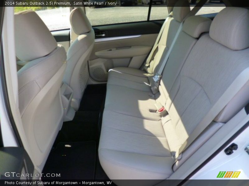 Satin White Pearl / Ivory 2014 Subaru Outback 2.5i Premium