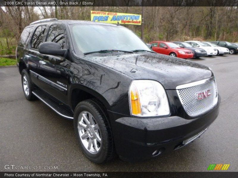 Onyx Black / Ebony 2008 GMC Yukon Denali AWD
