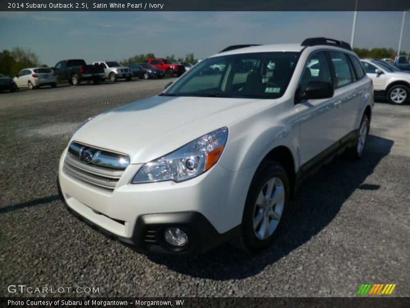 Satin White Pearl / Ivory 2014 Subaru Outback 2.5i