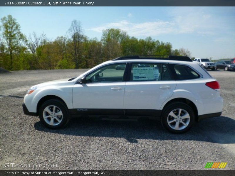 Satin White Pearl / Ivory 2014 Subaru Outback 2.5i
