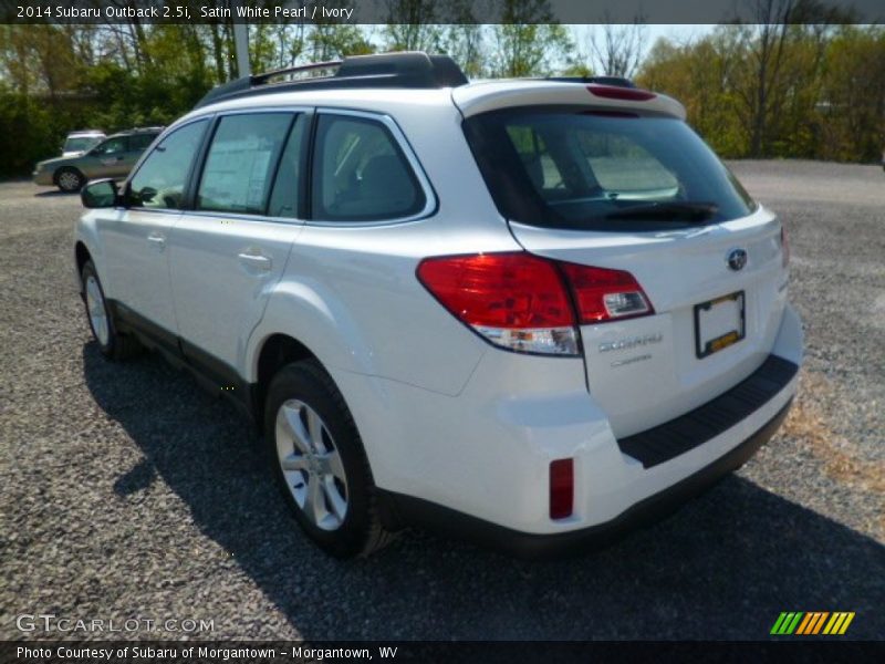 Satin White Pearl / Ivory 2014 Subaru Outback 2.5i