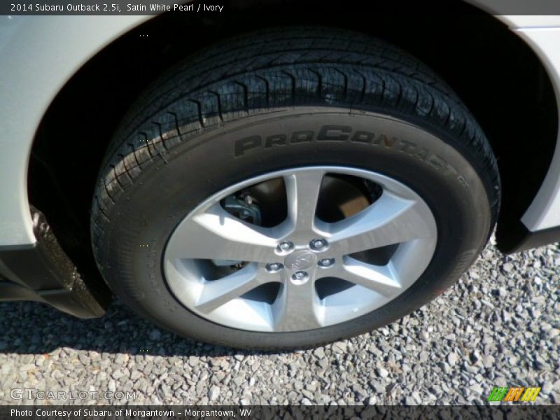 Satin White Pearl / Ivory 2014 Subaru Outback 2.5i