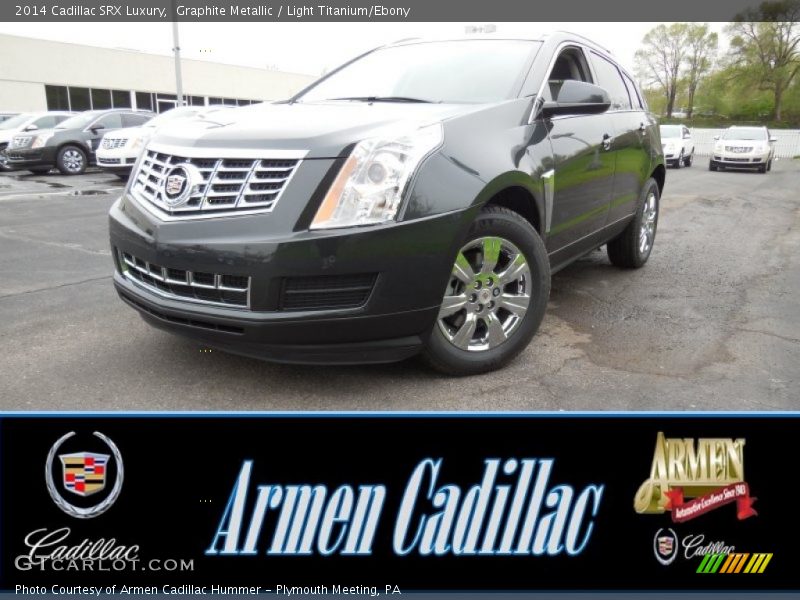 Graphite Metallic / Light Titanium/Ebony 2014 Cadillac SRX Luxury