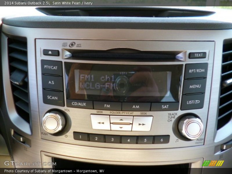 Satin White Pearl / Ivory 2014 Subaru Outback 2.5i