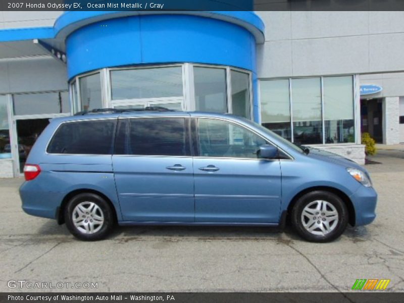 Ocean Mist Metallic / Gray 2007 Honda Odyssey EX