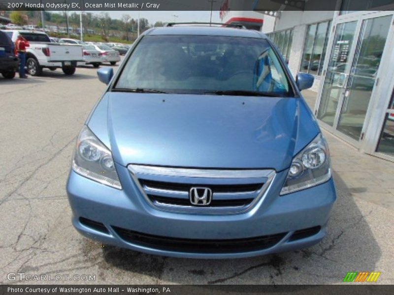 Ocean Mist Metallic / Gray 2007 Honda Odyssey EX