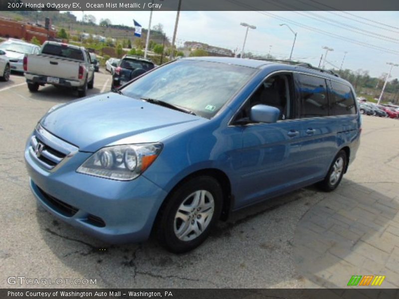 Ocean Mist Metallic / Gray 2007 Honda Odyssey EX