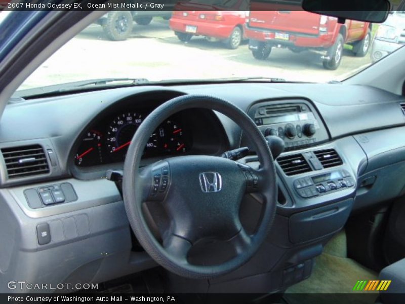 Ocean Mist Metallic / Gray 2007 Honda Odyssey EX