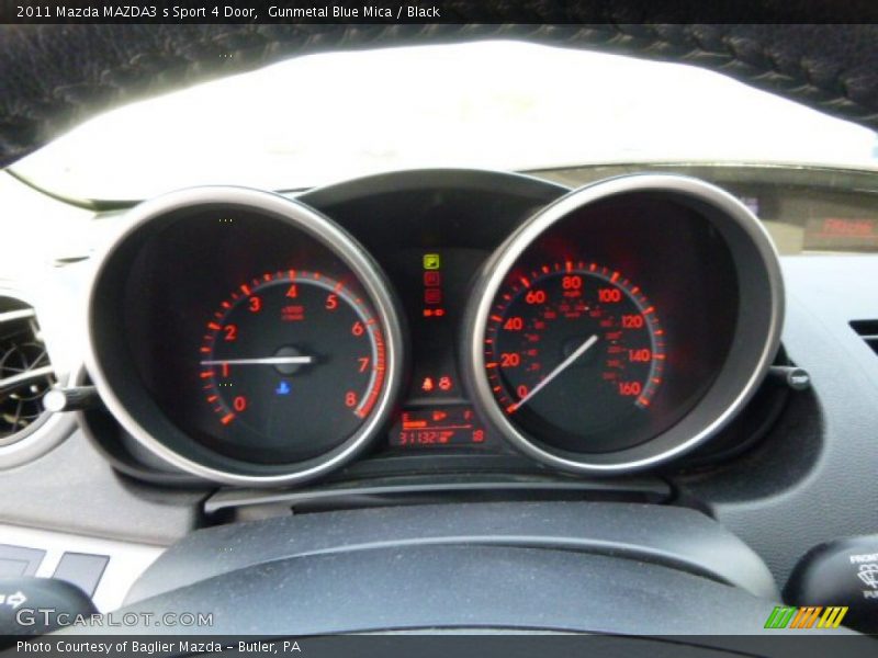 Gunmetal Blue Mica / Black 2011 Mazda MAZDA3 s Sport 4 Door
