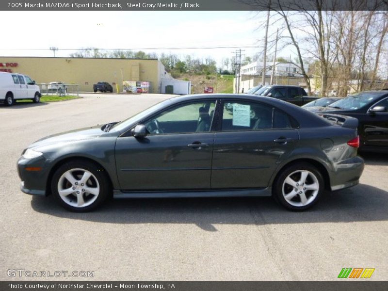 Steel Gray Metallic / Black 2005 Mazda MAZDA6 i Sport Hatchback