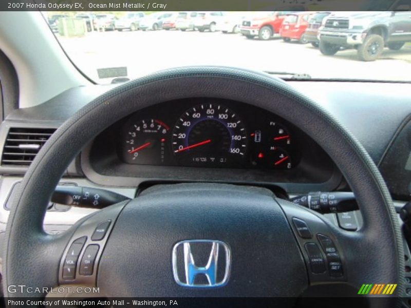 Ocean Mist Metallic / Gray 2007 Honda Odyssey EX