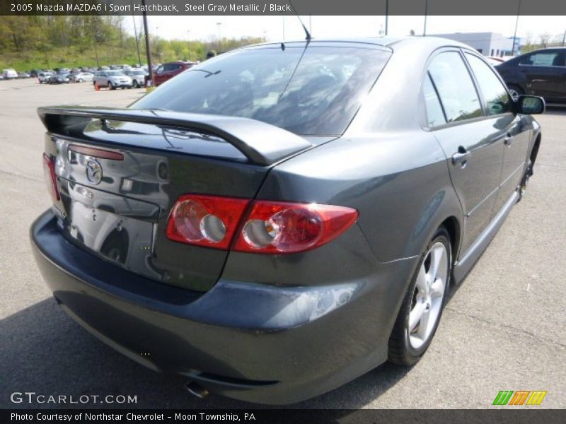 Steel Gray Metallic / Black 2005 Mazda MAZDA6 i Sport Hatchback