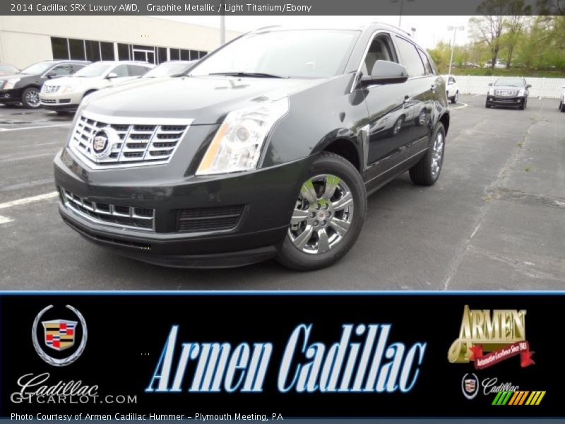 Graphite Metallic / Light Titanium/Ebony 2014 Cadillac SRX Luxury AWD