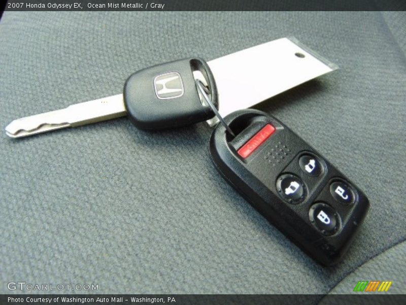 Ocean Mist Metallic / Gray 2007 Honda Odyssey EX