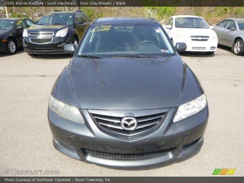 Steel Gray Metallic / Black 2005 Mazda MAZDA6 i Sport Hatchback