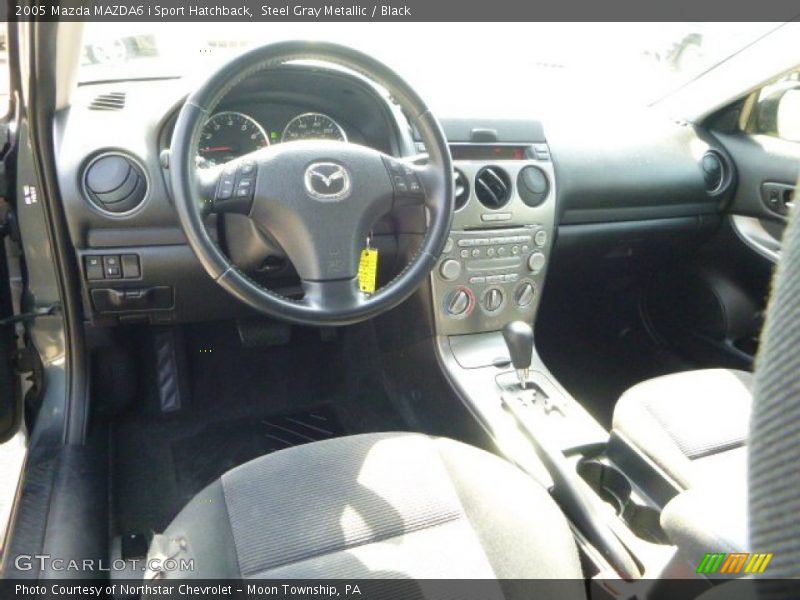 Steel Gray Metallic / Black 2005 Mazda MAZDA6 i Sport Hatchback
