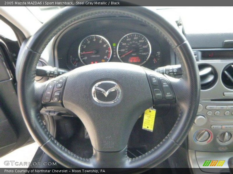 Steel Gray Metallic / Black 2005 Mazda MAZDA6 i Sport Hatchback