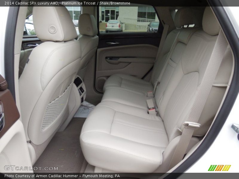 Platinum Ice Tricoat / Shale/Brownstone 2014 Cadillac SRX Luxury AWD