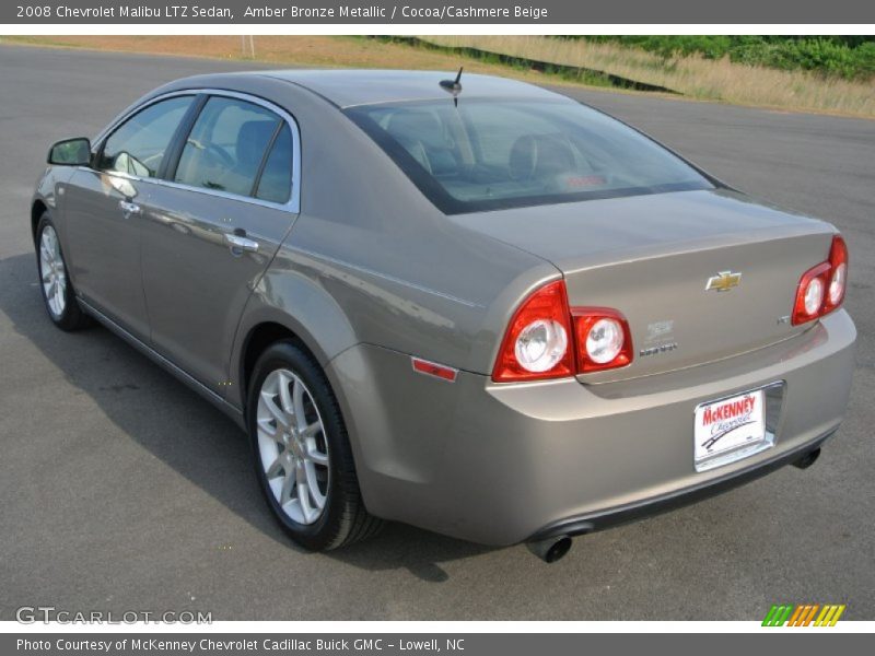 Amber Bronze Metallic / Cocoa/Cashmere Beige 2008 Chevrolet Malibu LTZ Sedan