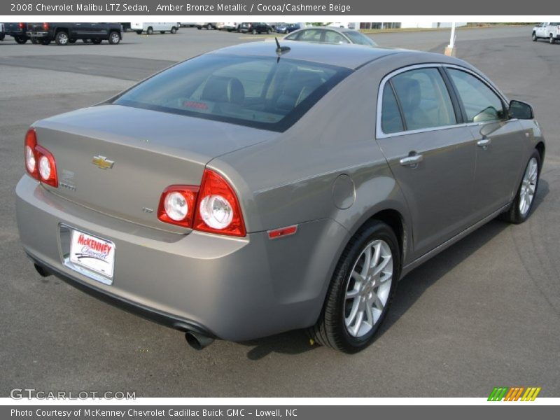 Amber Bronze Metallic / Cocoa/Cashmere Beige 2008 Chevrolet Malibu LTZ Sedan