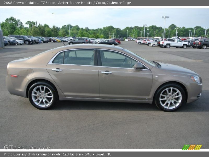 Amber Bronze Metallic / Cocoa/Cashmere Beige 2008 Chevrolet Malibu LTZ Sedan