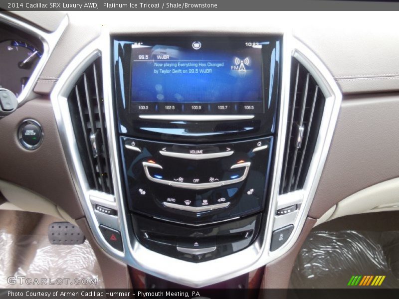 Platinum Ice Tricoat / Shale/Brownstone 2014 Cadillac SRX Luxury AWD