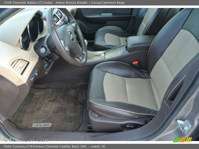 Amber Bronze Metallic / Cocoa/Cashmere Beige 2008 Chevrolet Malibu LTZ Sedan