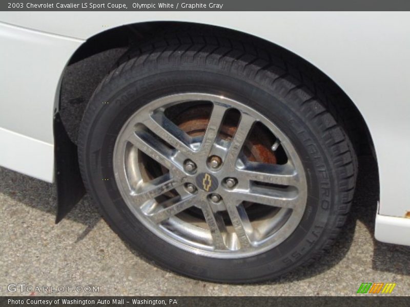 Olympic White / Graphite Gray 2003 Chevrolet Cavalier LS Sport Coupe