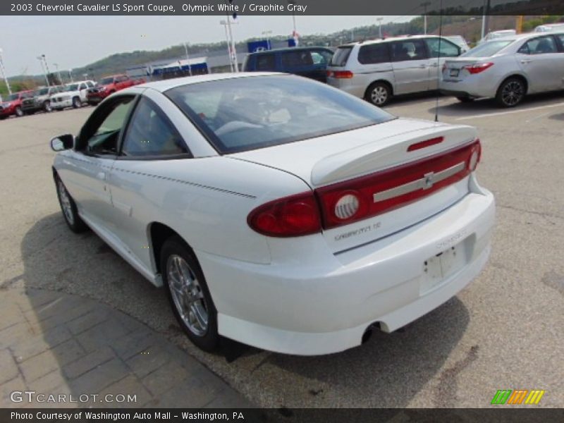 Olympic White / Graphite Gray 2003 Chevrolet Cavalier LS Sport Coupe