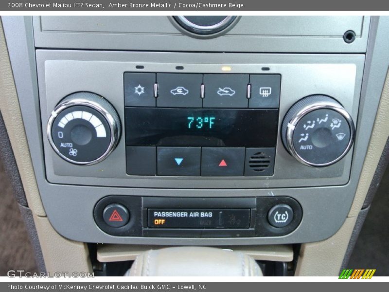 Amber Bronze Metallic / Cocoa/Cashmere Beige 2008 Chevrolet Malibu LTZ Sedan