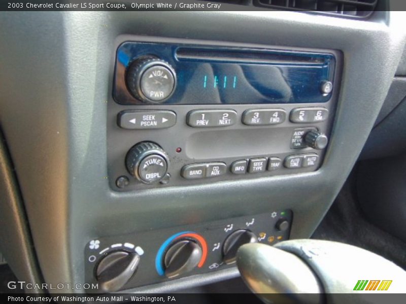 Olympic White / Graphite Gray 2003 Chevrolet Cavalier LS Sport Coupe