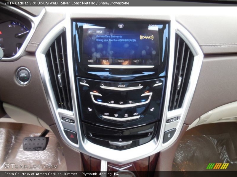 Silver Coast Metallic / Shale/Brownstone 2014 Cadillac SRX Luxury AWD