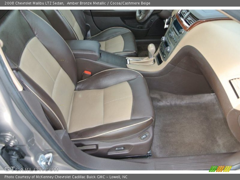 Amber Bronze Metallic / Cocoa/Cashmere Beige 2008 Chevrolet Malibu LTZ Sedan