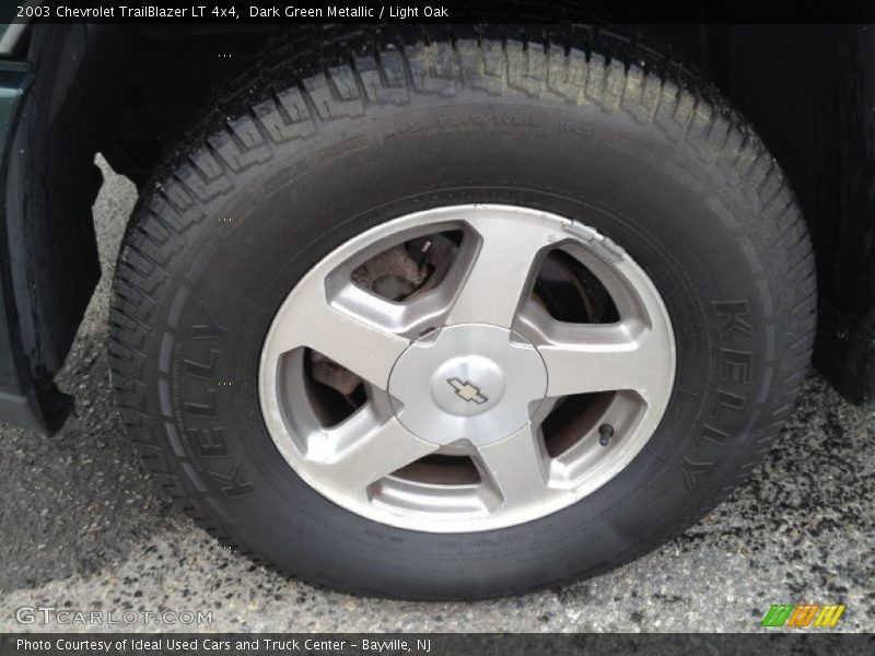 Dark Green Metallic / Light Oak 2003 Chevrolet TrailBlazer LT 4x4