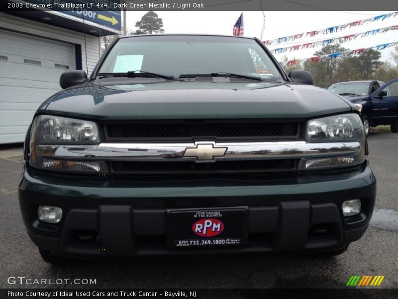 Dark Green Metallic / Light Oak 2003 Chevrolet TrailBlazer LT 4x4