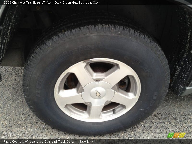 Dark Green Metallic / Light Oak 2003 Chevrolet TrailBlazer LT 4x4