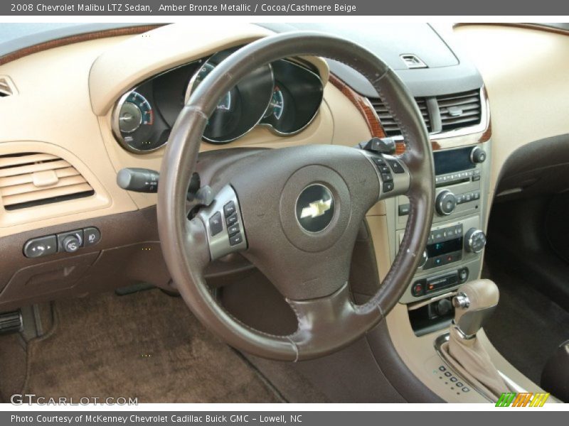 Amber Bronze Metallic / Cocoa/Cashmere Beige 2008 Chevrolet Malibu LTZ Sedan