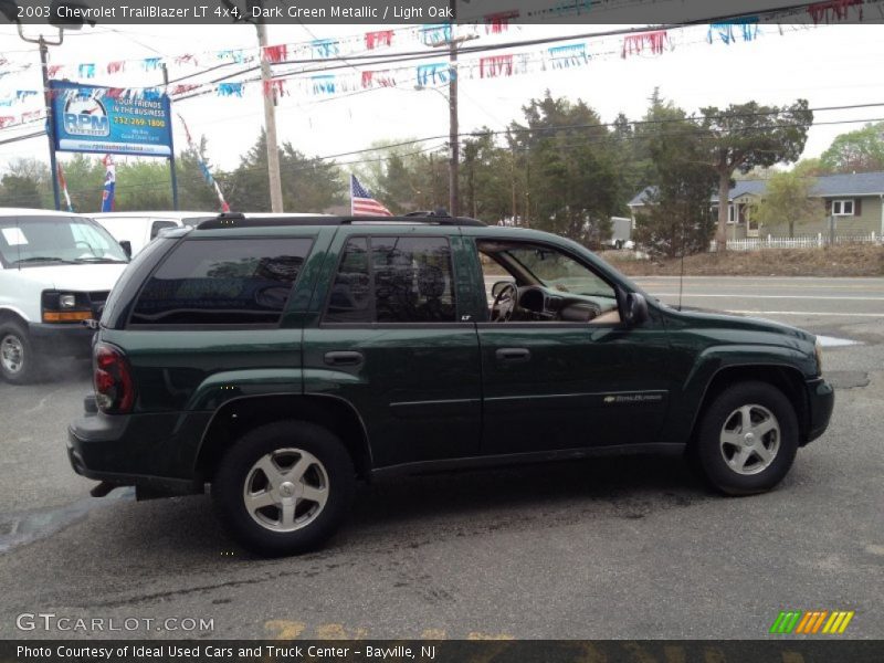 Dark Green Metallic / Light Oak 2003 Chevrolet TrailBlazer LT 4x4