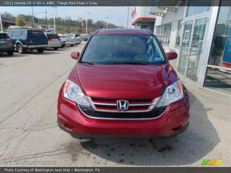 Tango Red Pearl / Gray 2011 Honda CR-V EX-L 4WD
