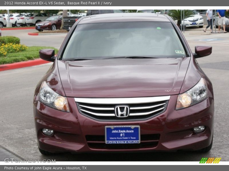 Basque Red Pearl II / Ivory 2012 Honda Accord EX-L V6 Sedan