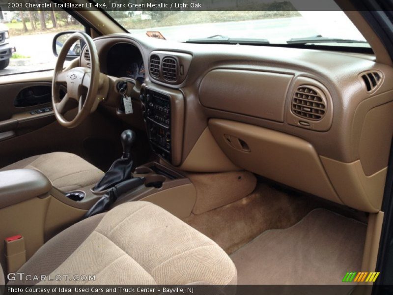 Dark Green Metallic / Light Oak 2003 Chevrolet TrailBlazer LT 4x4