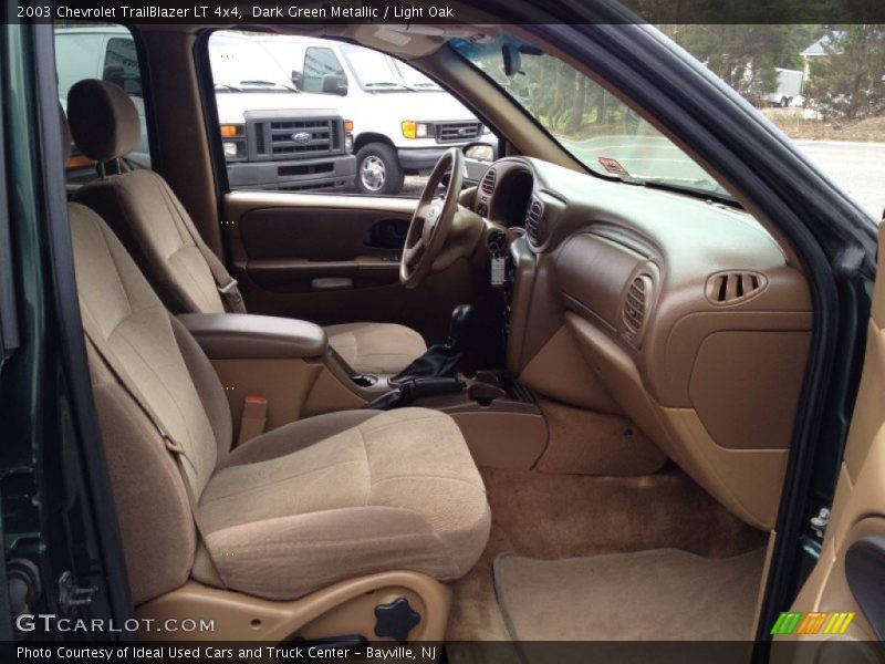Dark Green Metallic / Light Oak 2003 Chevrolet TrailBlazer LT 4x4