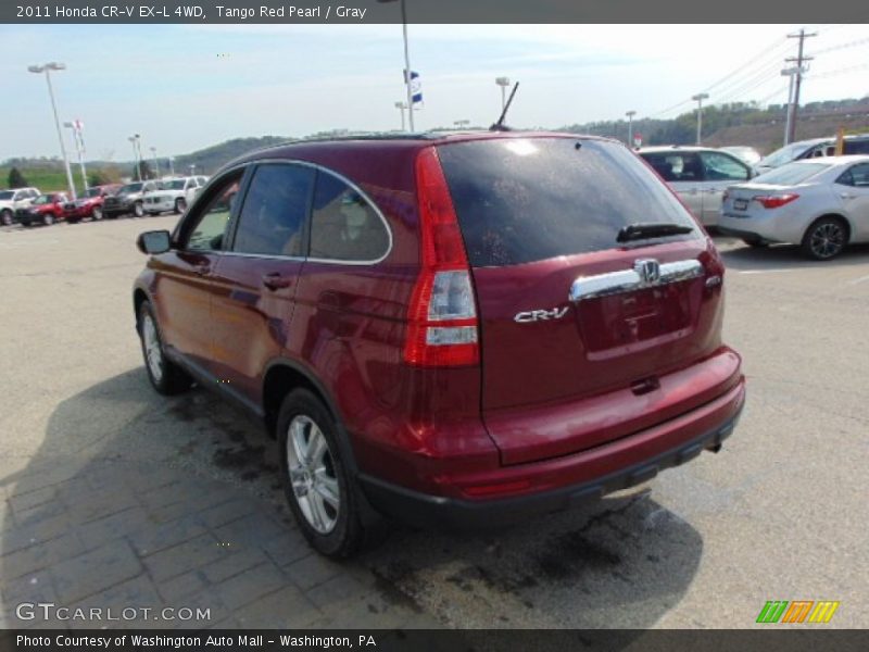 Tango Red Pearl / Gray 2011 Honda CR-V EX-L 4WD