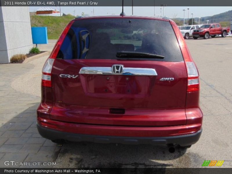 Tango Red Pearl / Gray 2011 Honda CR-V EX-L 4WD