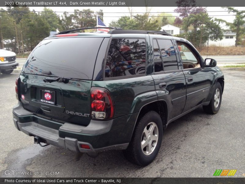 Dark Green Metallic / Light Oak 2003 Chevrolet TrailBlazer LT 4x4