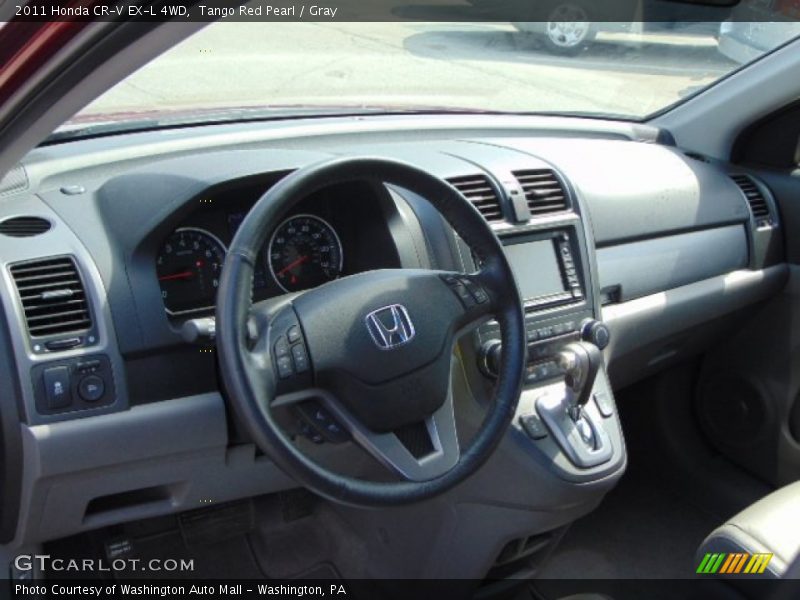 Tango Red Pearl / Gray 2011 Honda CR-V EX-L 4WD
