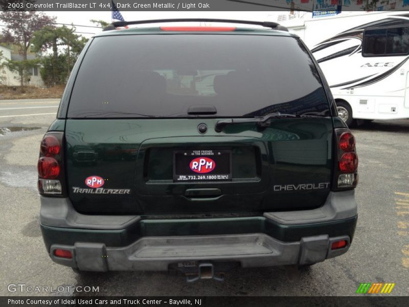 Dark Green Metallic / Light Oak 2003 Chevrolet TrailBlazer LT 4x4